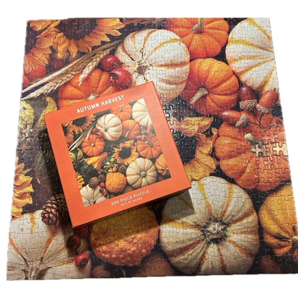 Autumn Harvest 500 Piece Puzzle - Picture 1 of 4